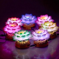 Colorful Small Lamp Lotus Lamp For Buddha Lamp Color-changing Long Bright Lamp For Lamp Buddha Headl
