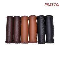 PRESTON Vintage Bicycle Grips Brown Folding Folding Road Bike City Bike Artificial Leather Mountain Bike Retro Cycling Grip