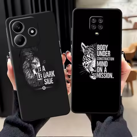 Creative Lion Leopard Case for Xiaomi Redmi Note 14 10 A3 A4 A5 14C 13 Pro Plus A1 12 11 9 8 7 12C 1