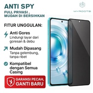 Myroots Tempered Glass Anti Spy For Vivo X80 X70 X60 X50 Pro - S1 Pro - S1 - Z5X - Z5 -Z3X - Z3 - Z1