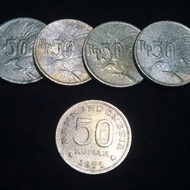 Uang Koin 50 Rupiah 1971