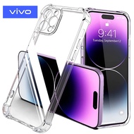 VIVO Y39/Y29/Y29S/Y36/Y27/Y33S/Y33T/Y19S/Y77/Y55/Y55+/Y75/Y30 5G/TX1/TX4 ShockProof TPU Clear Case