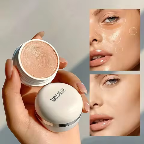High Coverage Concealer Cream,Concealer For Dark Circles Acne Marks Spot Freckles Blemishes,Long Wea