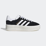 adidas Gazelle Bold W Women's Shoes Casual Sports Classic Retro Thick-Soled Suede Black White HQ6912