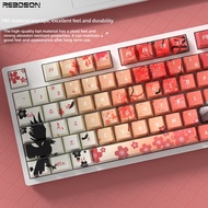 Machima Keycaps Anime Themed Cherry Profile PBT Material Five Sided DYE-sublimation for Keyboard:61/