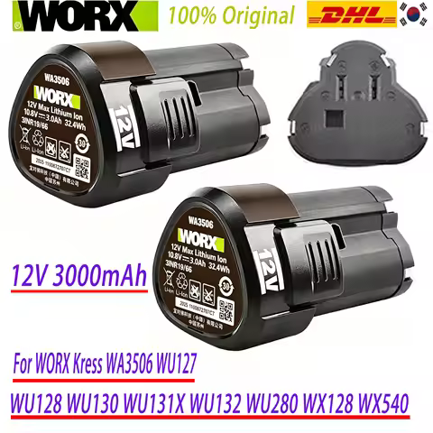 100% Original 12V 3000mAh for WORX 12V WA3506 WU127 WU128 WU130 WU131X WU132 WU280 WX128 WX129 WX540