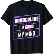 Men's cotton T-shirt LONG-SLEEVE T-SHIRT - BORDERLINE T-Shirt Fast Shipping Streetwear Gift T-Shirts