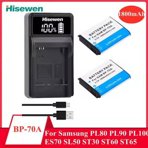 Replacement Camera Battery BP-70A BP70A For SAMSUNG PL80 ES70 PL90 PL100 PL101 PL120 PL170 PL200 PL2