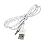 3.5mm AUX Audio Plug to USB 2.0 Male Charge Cable Cord (usb-aux)