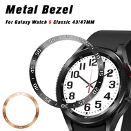 Bezel Ring For Samsung Galaxy Watch 6 Classic 43mm 47mm PC Cover Bumper case Smartwatch Accessories 