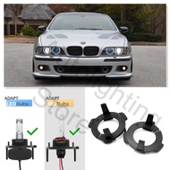 2Pcs H7 LED HID Headlight Bulb Retainer Holder Xenon Headlamp Socket Adapter for BMW 5 Series E39 LC