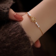Natural Freshwater Pearl Hand Jewelry Non-Fading Light Luxury Women's Versatile Niche New Chinese St