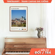 Wall paintings, Oil Paint, Kansas City Wall Art, Kansas City Poster, Kansas City Photo, Missouri. (2