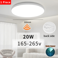 Led Ceiling Light with Motion Sensor 12W 15W 20W 30W 40W Smart PIR Motion Sensor Ceiling Lamp for Ro