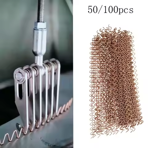 50/100pcs Car Wiggle Wires Spot Welding Electrodes Wave Wires Consumable For Car Body Repair Dent Pu