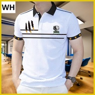 ♚ ▥ ☬ Polo shirt for men, youthful polka dot style men's fashion polo shirt -13