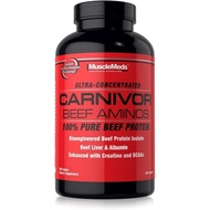 MuscleMeds Carnivor Aminos Protein Isolate r Albumin Creatine BCAAs untuk Pemulihan dan Pertumbuhan 