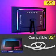 【ปรับได้ 64 สี】ULRICA ไฟตกแต่งห้อง ไฟแต่งห้อง ไฟเส้น RGB แถบไฟ LED ไฟประดับห้อง ไฟติดห้อง มีกาวในตัว