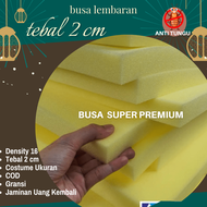 Busa Sofa Kursi Tebal 2 Cm  Busa Lembaran Springbed Tempat Tidur Spons Media Cuci Piring Mobil Alas 