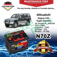 Münster Robust MF CMF N70Z | N70ZR | NX120-7R | 95D31R (75AH) Car Battery Bateri for Mitsubishi Paje