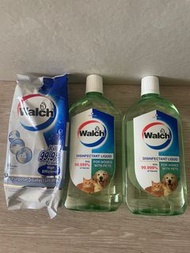 （歡迎以物易物，不考慮二手衣服鞋襪）Walch 消毒液及濕紙巾