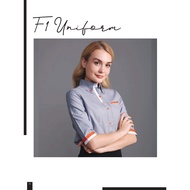 (F1 27) LADY OREN SPORT BAJU KORPORAT READY STOCK | UNIFORM CORPORATE OREN SPORT | CORPORATE SHIRT F