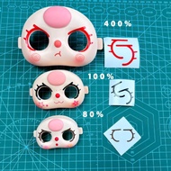 [Eyelash Stickers] For Baby Three Round Gaps 1000% and 400%