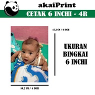 Free SHIPPING 6 inch / 4R photo printing