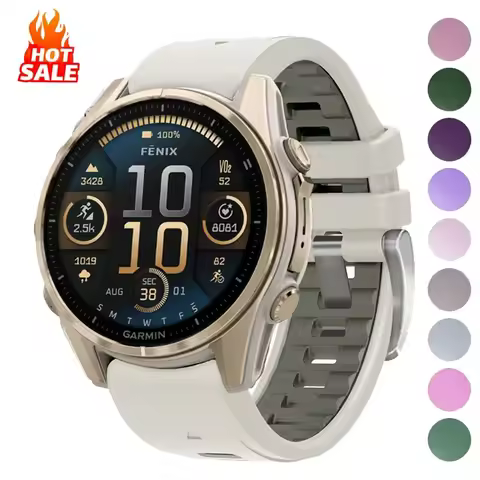 Strap 20mm For Garmin Fenix 8 43mm 7S 6S Pro 5S Plus Silicone Band for Epix Pro Gen 2 42mm Wristband