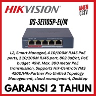 Value Series: Smart Managed, L2 Hikvision DS-3E1105P-EI/M