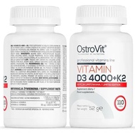 Ostrovit Vitamin D3 K2 Calcium 100tablets / 90tablets – Bổ sung Canxi Vitamin D3 K giúp hấp thu canx