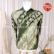 KEMEJA Men's long sleeve batik/batik shirt/cm2 silver
