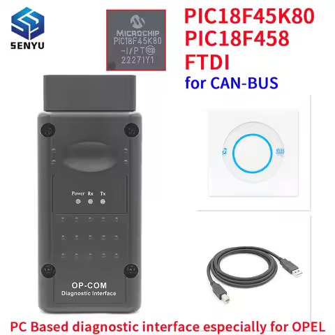 OPCOM V5 V1.99 Diagnostic Tool for Opel OP COM With PIC18F458 PIC18F45K80 FTDI Flash Firmware Update