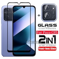 2 in 1 Screen Protector Tempered Glass Film For Xiaomi POCO C85 C75 C 85 C 75 POCOC85 POCOC75 2025 F