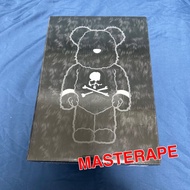 Medicom Toy Bearbrick Be@rbrick x Mastermind Japan WORLD mmj mmw stuffed BOA skull black 400% 毛毛 骷髏骨