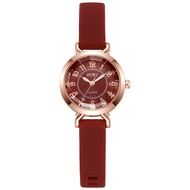 New Ultra-Thin Ladies Watch Multiple Colors Alloy Luxury Quartz Watch Comfortable Silicone Tape Fash