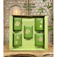 Set of 5 tea/caffe cups