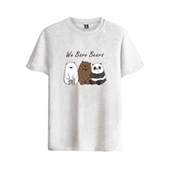 Hot sales Animated Sitcom We Bare Bears The Three Bare Bears Grey Mens Short T Shirts 325370