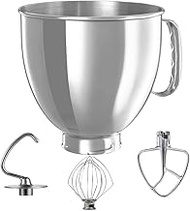 4.5 QT Stainless Steel Mixer Bowl or parts Compatible With KITCHENAID TILT-HEAD STAND MIXERS 4.5-Qua