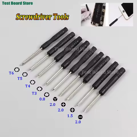 1pcs Mini Screwdriver 2.0+,2.0-,1.5+,2.0Y,T3,T4,T5,T6,0.8 Torx,Screw Driver Home DIY Hand Repair Too