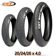 CST 20x4.0 24x4.0 26x4.0 20/24/26 inch Electric Snowmobile Beach Bicycle Tire Anti-Slip Fat Tire Bic