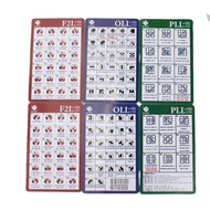 CubeTwist CFOP Algorithms 3x3x3 Set Card Cube Quick Screw Formula Card F2L OLL PLL Formula Set 3x3 E