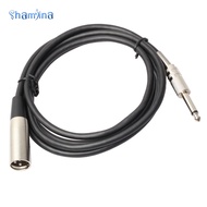 [Shamjina] 3Pin XLR Male To 1/4" 6.35mm XLR Male Plug Microphone Adapter Cable 10ft 6ft