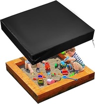 Square Sandbox Cover, 50x50x8in Oxford Practical Waterproof Sandbox Lid Outdoor Protection Cover Sui