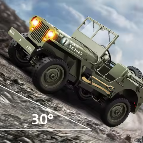 1: 10 RC CAR JJRC C8815 Jeep Off Road Vehicle MB Multi Purpose Vehicle War Transport Vehicle 4WD Sim