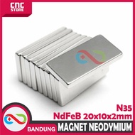 Neodymium Magnet NdFeB N35 Permanent Box – 30x20x5mm / 20x10x2mm / 20x10x5mm / 18x8x4mm