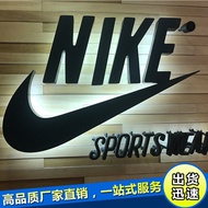 Door Head Stainless Steel Billboard Back Luminous Font Image Wall Signboard Metal Brushed led Outdoo
