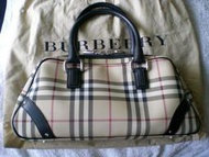 保證真品BURBERRY保齡球包梯型包側背包手拿包