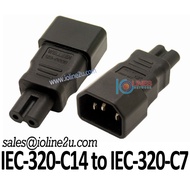 2.5A Moulded IEC320-C14 to IEC C7 Adapter Converter AC power adapter laptop
