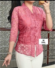 KEBAYA DF ATASAN SEMI PRANCIS/BLUS SEMI RENDA/BAJU KEBAYA WANITA KEKINIAN/KEBAYA PESTA VIRAL 2023